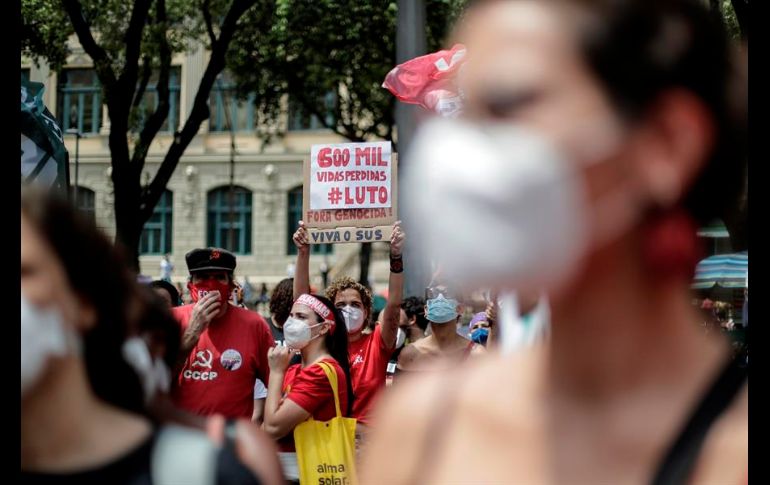 Las protestas fueron convocadas por partidos de izquierda y algunos movimientos sindicales ligados al Partido de los Trabajadores del expresidente Lula da Silva. EFE/A. Lacerda