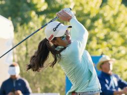 Sólida. María Fassi se ubica cerca del Top-10 en el ShopRite LPGA Classic. @lpga