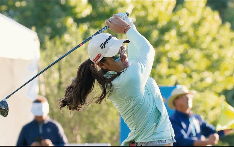 Sólida. María Fassi se ubica cerca del Top-10 en el ShopRite LPGA Classic. @lpga