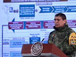 Luis Cresencio Sandoval informó que casi 68% de la población en Puebla está vacunada contra el COVID-19, con al menos una dosis. SUN / ARCHIVO