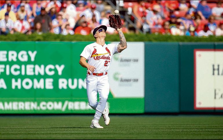 Tyler O’neill. Como bujía con los Cardenales, estuvo presente en las 17 victorias hibanadas. AFP