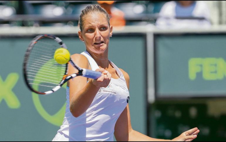 SEGURA. La checa Karolina Pliskova ha dado el puntaje suficiente para estar en Guadalajara. EFE
