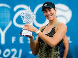 ASCIENDE. La tenista hispana ganó el domingo su segundo trofeo del año . ESPECIAL