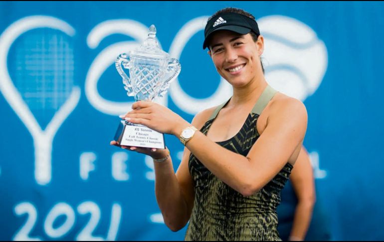 ASCIENDE. La tenista hispana ganó el domingo su segundo trofeo del año . ESPECIAL