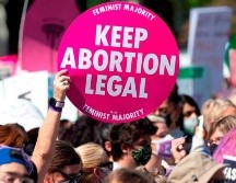 Vista de una marcha en favor del aborto realizada el 2 de octubre de 2021 en Washington. EFE/M. Reynolds