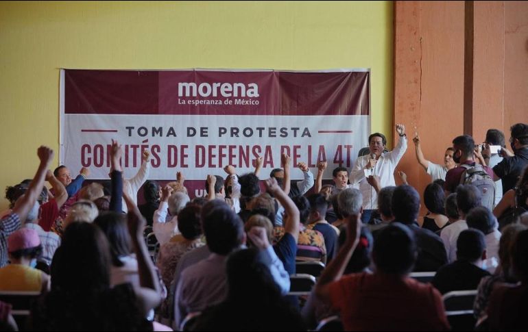 Mario Delgado, presidente de Morena, estuvo ayer en Tlaquepaque. TWITTER/mario_delgado