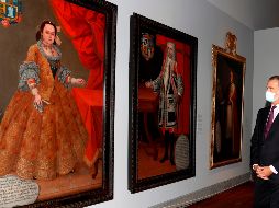 Visitante de lujo. El rey Felipe VI de España estuvo presente en la reapertura del Prado. EFE/J. Martín