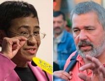 Es la primera vez que el comité noruego del Nobel reconoce el papel de la prensa independiente. EFE / J. Favre y J. Sergei