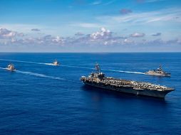 Presencia militar. Ambos países han enviado armamento, equipo y personal a la zona de Taiwán. US Navy/AP/H. Smith