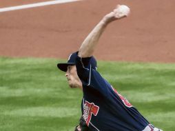 Max Fried tuvo una destaca actuación como abridor para darl el triunfo a los Bravos. EFGE/T. Maury