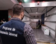 El cargamento de vacunas anti COVID19 que llegó el sábado corresponde a la entrega número 41 para Jalisco de parte de la Federación. ESPECIAL/SSJ