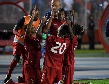 FECHA ESPECIAL. La inédita victoria se dio justo al cumplirse cuatro años de la clasificación de Panamá a su primera Copa del Mundo. AFP/R. FIGUEROA