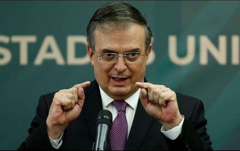 El canciller consideró que la participación de AMLO en la ONU va a dejar huella. EFE/J. Méndez