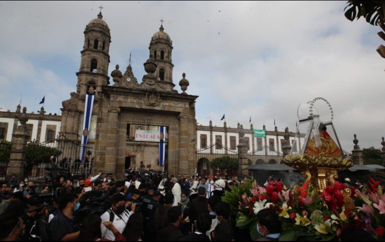 Imagen de la llegada de la Virgen de Zapopan a su casa. EL INFORMADOR / A. Camacho
