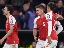 Los danéses sumaron su octavo partido sin recibir gol. AFP/L. Sabroe