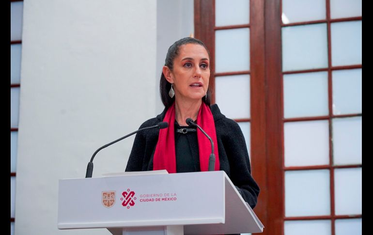 Sheinbaum respaldó la propuesta de López Obrador sobre la elección del canditato de Morena. EFE/Gobierno de la Ciudad de Mexico/