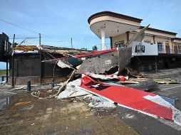 Así quedó un bar afectado por el huracán.  AP/R. Echeagaray