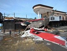 Así quedó un bar afectado por el huracán.  AP/R. Echeagaray
