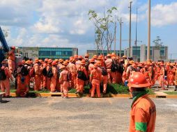 Jesús Ramírez aseguró que los trabajadores de las empresas de Dos Bocas reciben las mejores condiciones laborales posibles. EFE/M. López