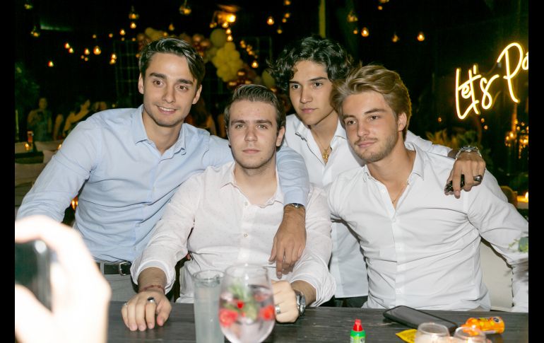 Nathan Givet, Alan Dalí, Esteban Arredondo y Flavien Curan. GENTE BIEN JALISCO/ JORGE SOLTERO
