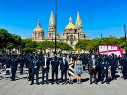 Los egresados concluyeron mil 82 horas de capacitación en la Academia, con 31 materias y cuatro cursos extra. ESPECIAL / Policía de Guadalajara