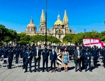 Los egresados concluyeron mil 82 horas de capacitación en la Academia, con 31 materias y cuatro cursos extra. ESPECIAL / Policía de Guadalajara