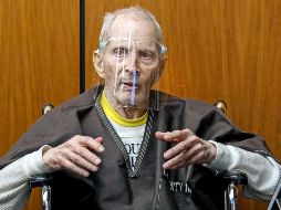 Robert Durst durante la audiencia permaneció prácticamente inmóvil en su silla de ruedas. AP/G. CORONADO