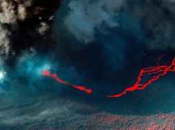 El volcán ha estado en erupción durante 26 días. EFE