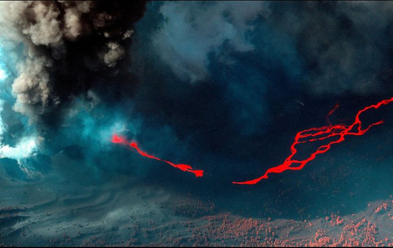 El volcán ha estado en erupción durante 26 días. EFE