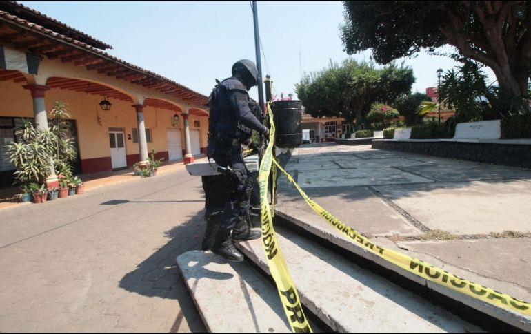 Los habitantes golpearon a los detenidos y estuvieron a punto de ser linchados en la plaza principal. SUN / ARCHIVO