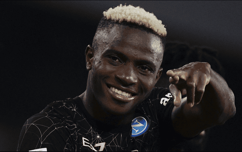 El autor. Victor Osimhem marcó el gol del triunfo napolitano a falta de nueve minutos para que concluyera el encuentro ante el Torino. AFP/ F. Monteforte