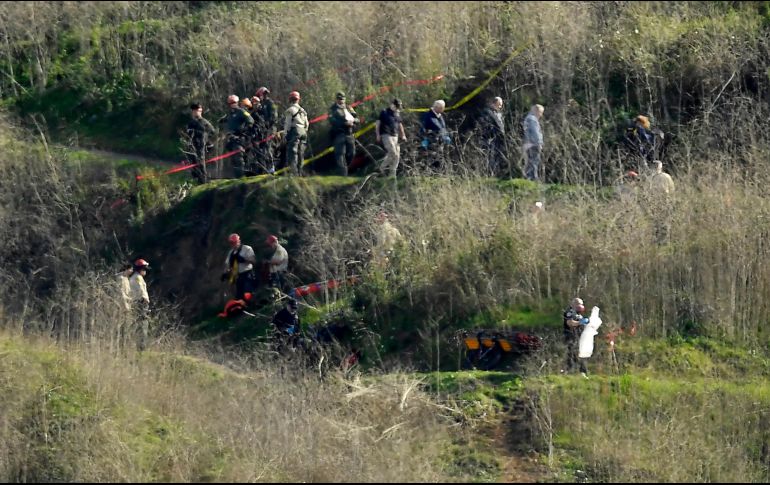 Sitio donde se estrelló el helicóptero que mató a Kobe Bryant, su hija Gianna y otras siete personas en una ladera en Calabasas, a las fueras de la ciudad de Los Ángeles. AP/ARCHIVO