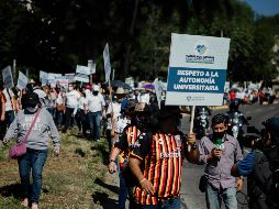 Ricardo Villanueva afirmó que la comunidad universitaria continuará con las caminatas a Casa Jalisco, pese a las críticas del gobernador. EL INFORMADOR / ARCHIVO