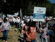 Ricardo Villanueva afirmó que la comunidad universitaria continuará con las caminatas a Casa Jalisco, pese a las críticas del gobernador. EL INFORMADOR / ARCHIVO