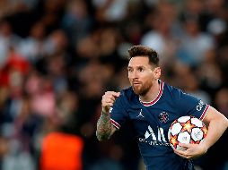 El astro argentino firmó su primer doblete con su nuevo club. EFE/I. Langsdon