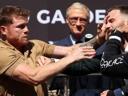 POLÉMICA. El púgil tapatío aseguró que se fue a los golpes contra Caleb porque éste insultó a su mamá, lo que fue negado por el estadounidense. AFP/ARCHIVO