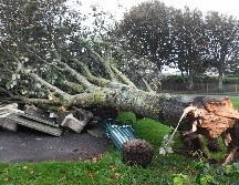 La primera tormenta de la temporada siguió su progresión este jueves hacia la frontera con Alemania, al este. AFP/F. Tanneau
