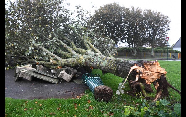 La primera tormenta de la temporada siguió su progresión este jueves hacia la frontera con Alemania, al este. AFP/F. Tanneau