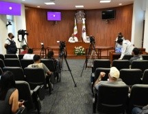 En la conferencia estuvo el presidente de la CEDHJ, Alfonso Hernández Barrón, y Rosalinda Mariscal Flores, primera visitadora. ESPECIAL