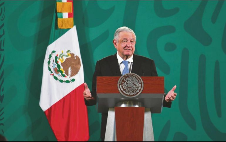 López Obrador. El Presidente hizo esas declaraciones durante su conferencia matutina. SUN/H. García