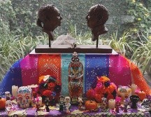 El altar listo. Previo al Día de Muertos, la familia del escritor recuerda a Gabo y su esposa, Mercedes Barcha. EFE/J. Méndez
