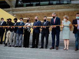 Corte de listón durante la ceremonia de inauguración de la primera etapa del nuevo campus de la American School Foundation of Guadalajara. EL INFORMADOR/G. Gallo