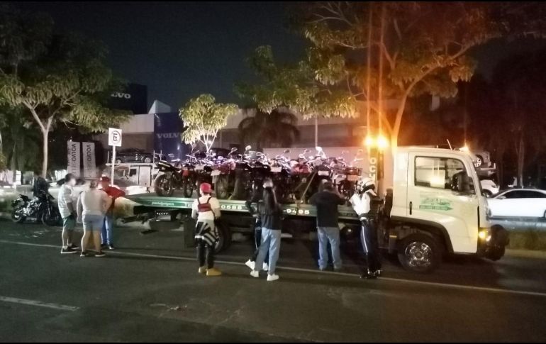 De los 51 vehículos detenidos, 45 fueron motocicletas y seis automotores. ESPECIAL