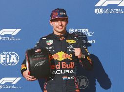 De plácemes. Verstappen superó por dos décimas el tiempo de Sergio Pérez en la calificación. RB Content Pool/ M. Thompson