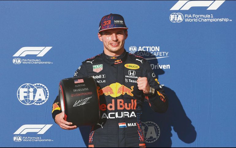 De plácemes. Verstappen superó por dos décimas el tiempo de Sergio Pérez en la calificación. RB Content Pool/ M. Thompson