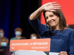 Anne Hidalgo congregó a unos mil 700 simpatizantes en Lille. AFP/T. Lo Presti