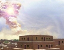 Representación de la explosión basada en pruebas del artista, que tenía el poder de 1.000 Hiroshimas. Allen West y Jennifer Rice, CC BY-ND