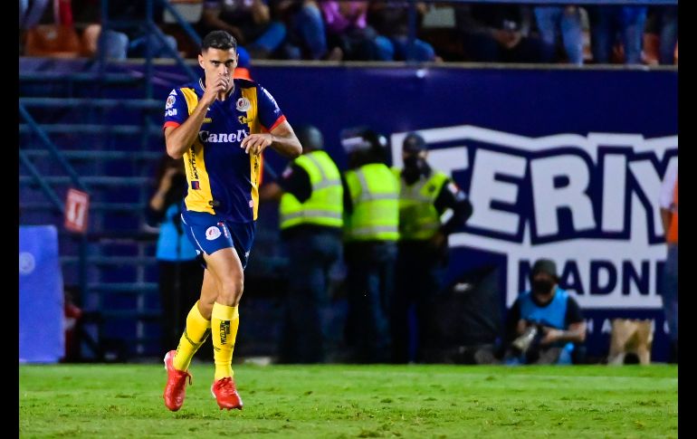 ILUSIONÓ. Al comienzo de la segunda parte, Germán Berterame marcó su noveno gol del torneo y revivía las esperanzas potosinas. IMAGO7