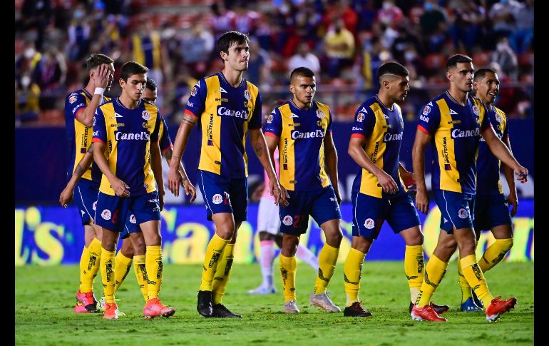 HUMILLADOS. Sobre el final, San Luis consiguió marcar un gol más, pero que de poco sirvió ante el repaso que Atlas le propinó. IMAGO7