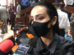 Claudia Murguía Torres, que será la presidenta del Grupo Parlamentario del PAN, negó que su fracción llegue debilitada al perder tres curules. EL INFORMADOR/R. Rivas